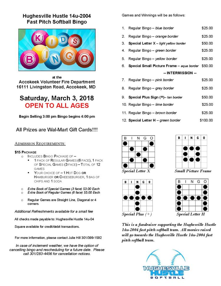 Kids Bingo Maryland Independent