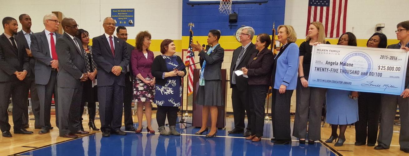 Oxon Hill Middle science teacher named 201516 Maryland Milken Educator