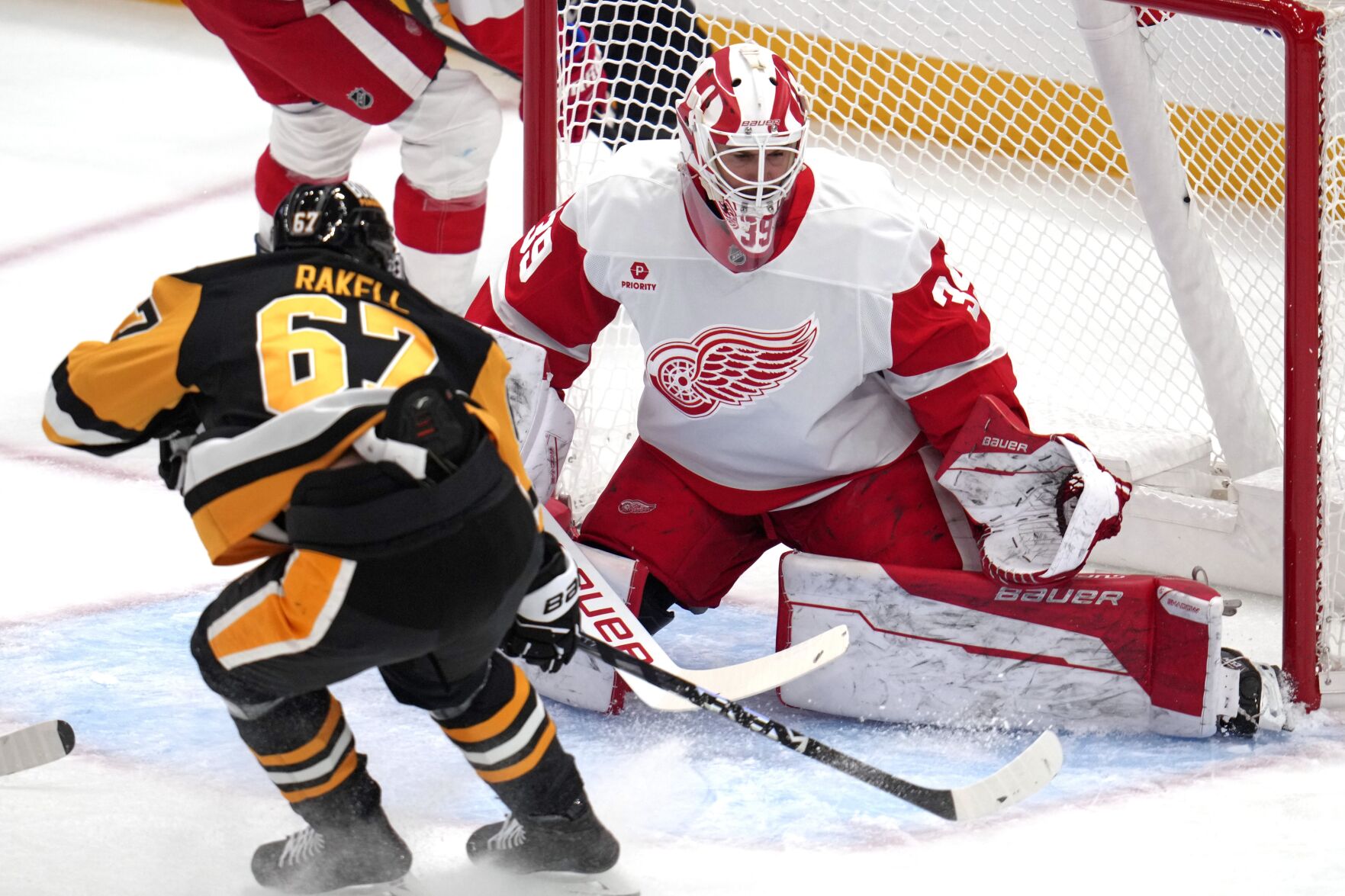 Edvinsson's OT Winner Powers Red Wings Past Penguins 3-2 | Sports ...