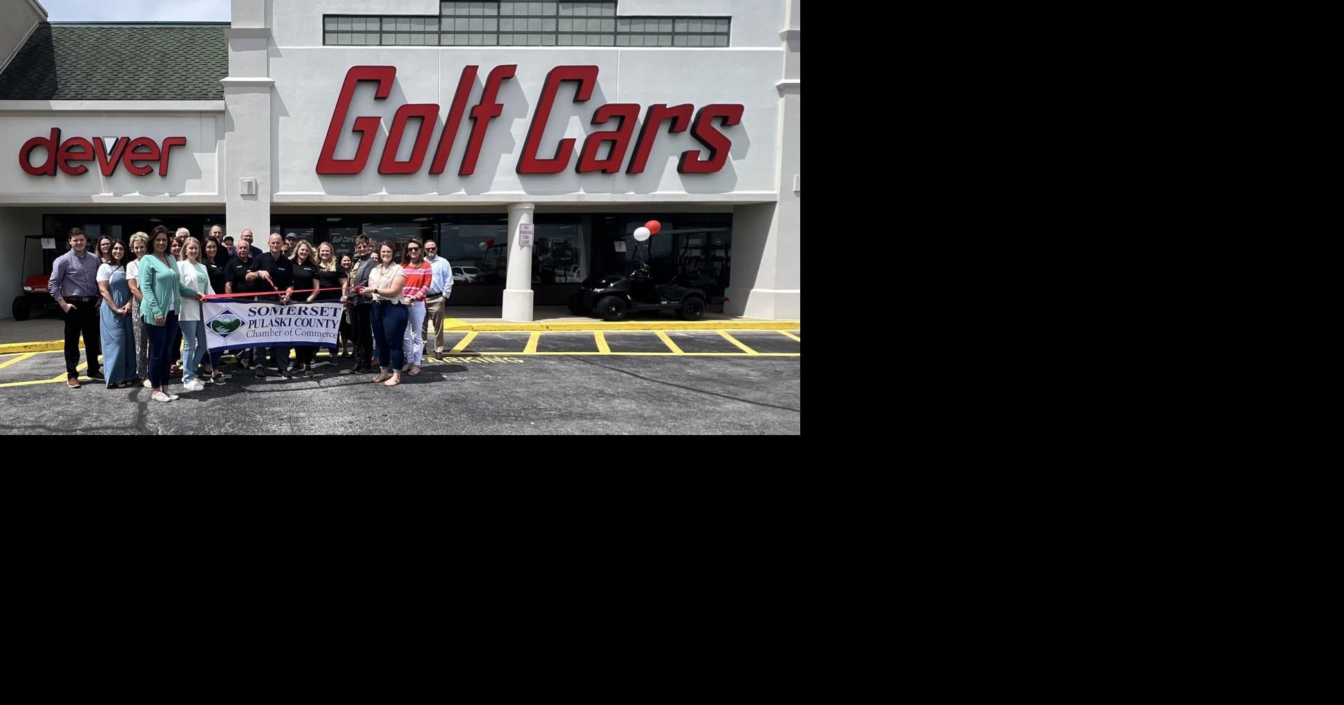 CHAMBER RIBBON CUTTING Dever Golf Cars Community somerset