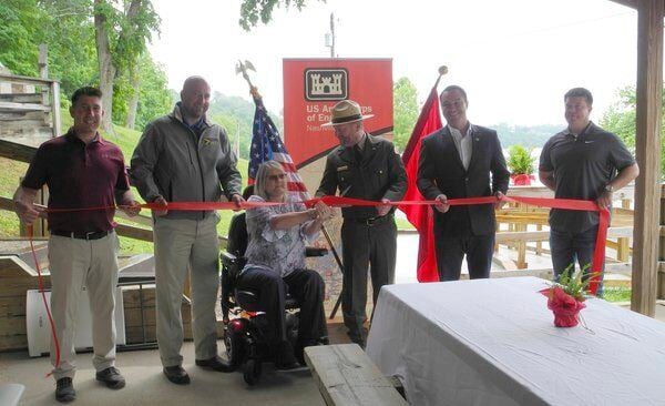 Accessibility ramp dedicated at Waitsboro Recreation Area