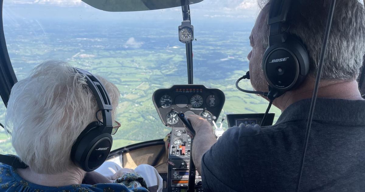 88-year-old woman enjoys 'bucket list' helicopter ride | News ...