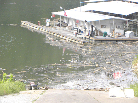 Omega Park residents incensed over conditions at Buck Creek Dock