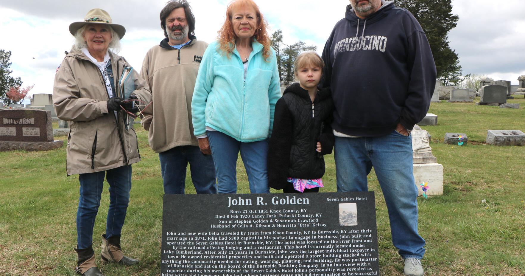 Marking history: Early Burnside business owner's burial site gets long-awaited stone - Vimarsana News