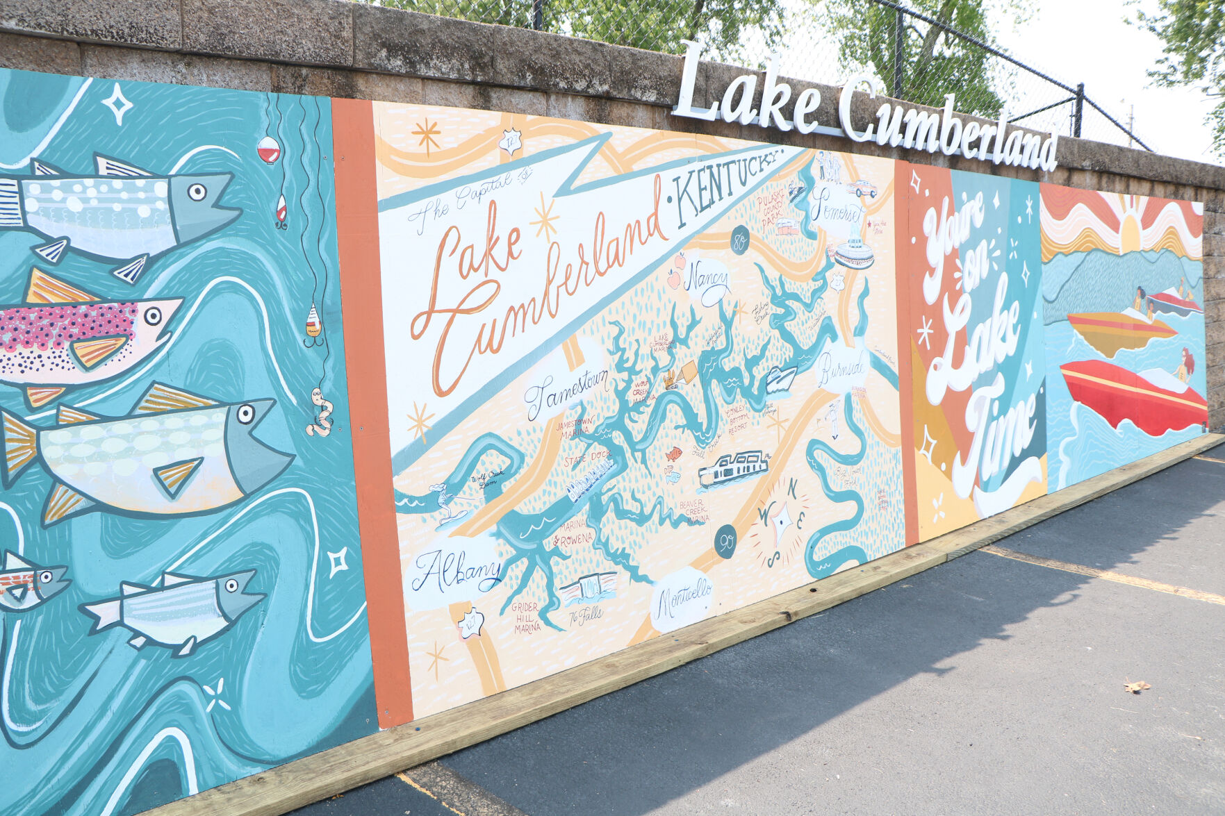 CVB mural helps introduce visitors to the lake in style - Vimarsana News