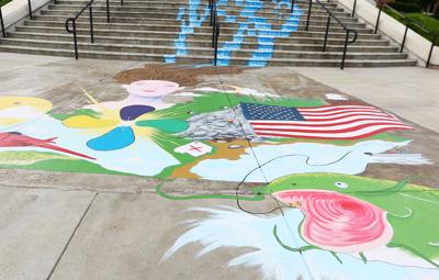 Mayor Keck Agrees To Paint Over Sidewalk Painted American Flag
