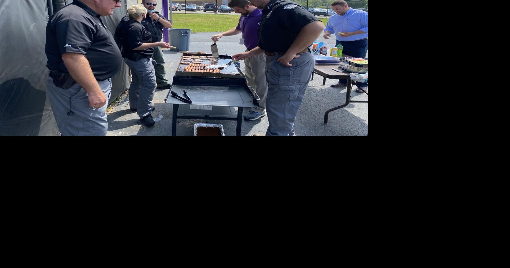 Jailer Circuit Clerk Conduct Cookout For SHS Graduation Rehearsal 