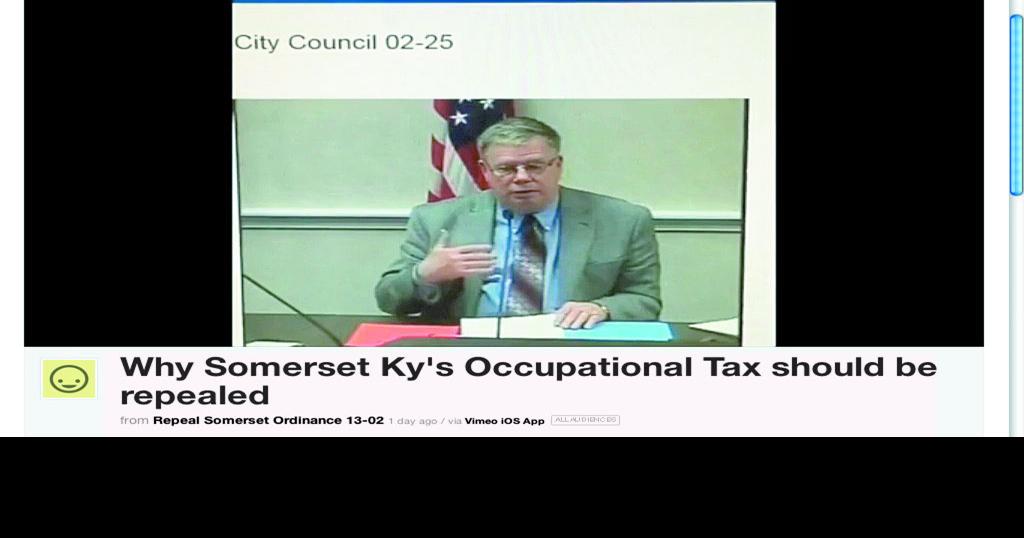 Could city occupational tax be repealed? News