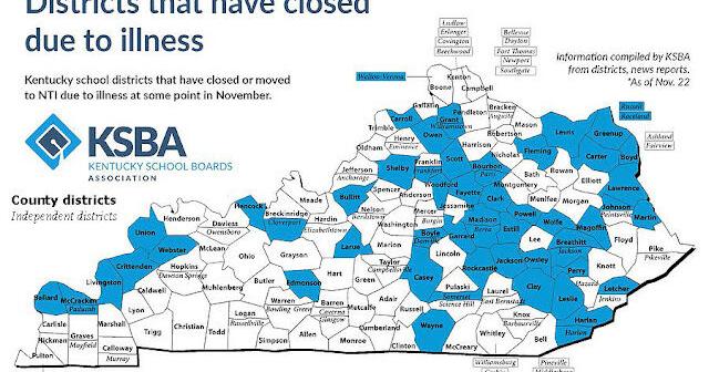 At least 58 Kentucky school districts closed down due to illness ...