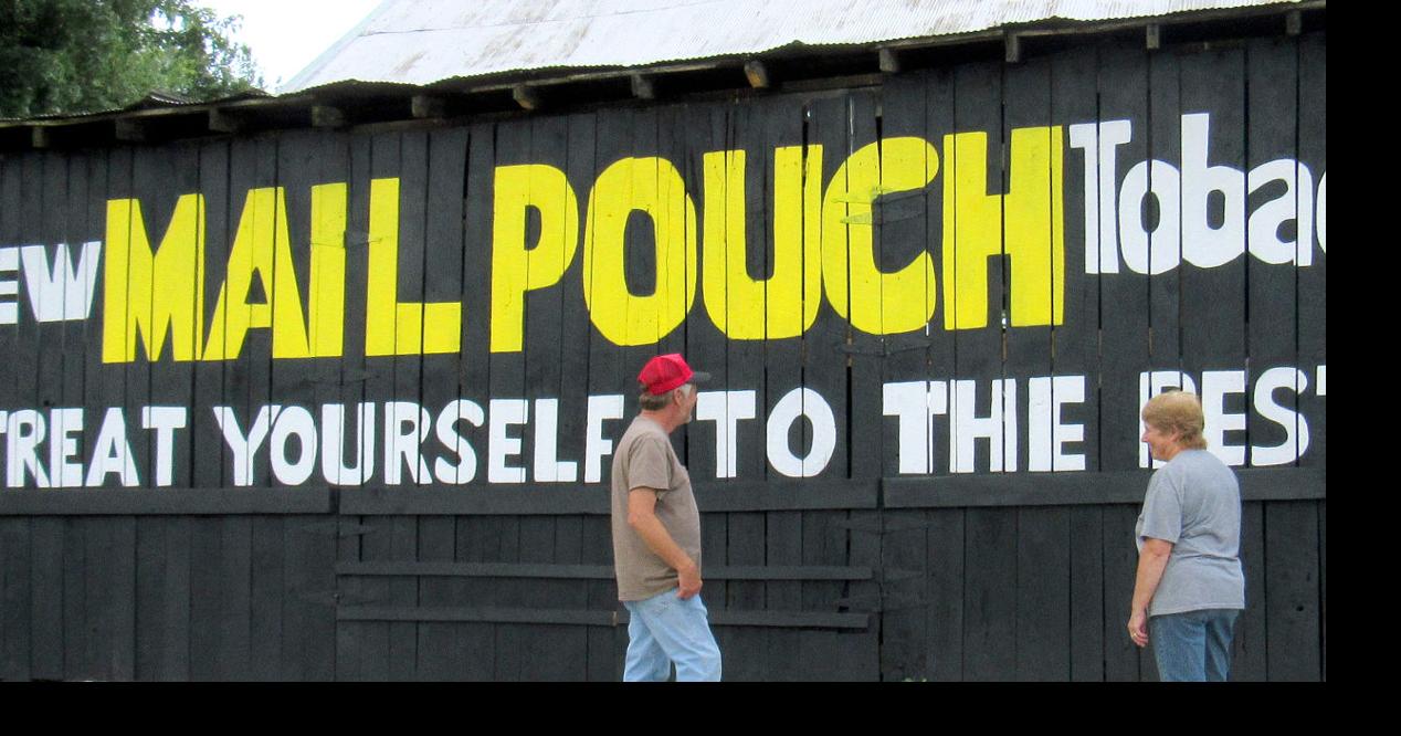 A dip into the past Eubank couple revive nostalgic Mail Pouch sign