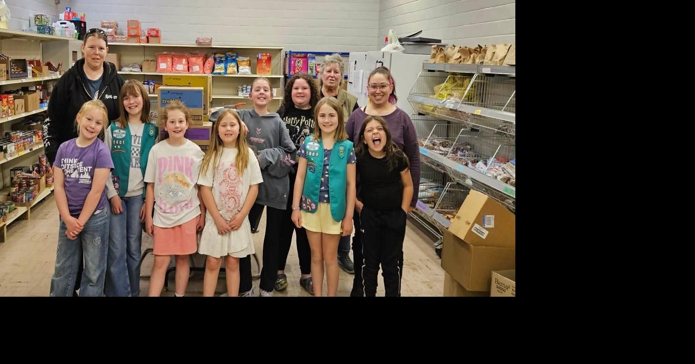 Troop 1601 donates Girl Scout Cookies