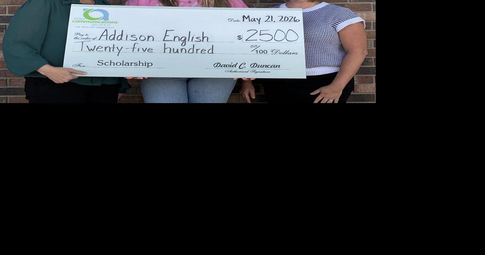 Addison English receives ICA Scholarship | Washington News ...