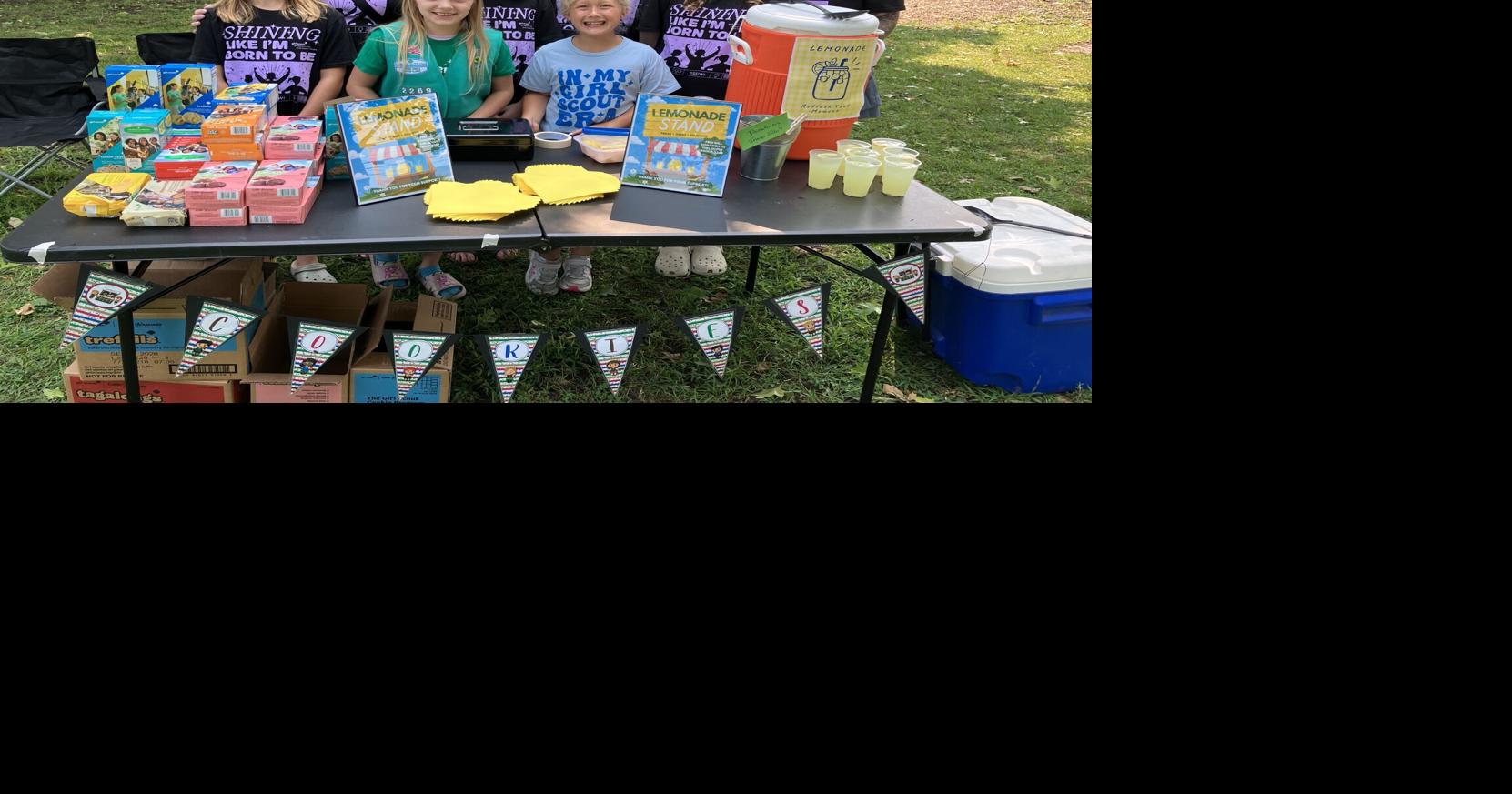 Fairfield’s Girl Scouts set up at farmers market