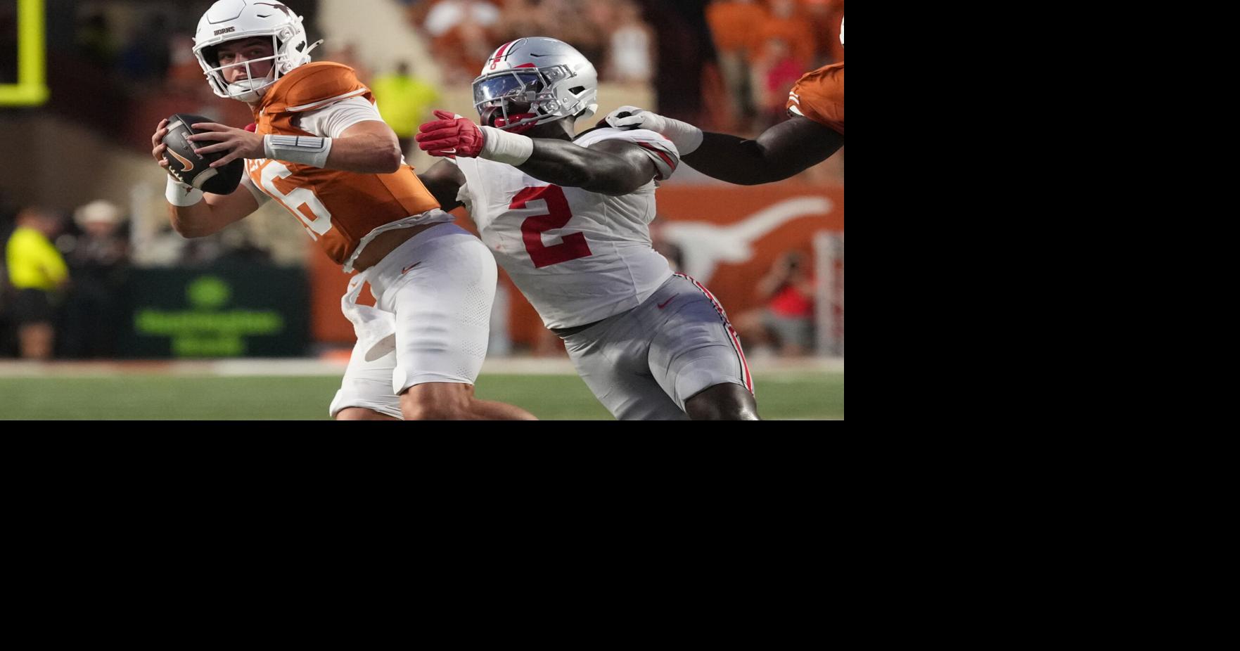 College football: No. 4 Texas stuns No. 1 Ohio State 24-23 after erasing 20-point 4th-quarter deficit