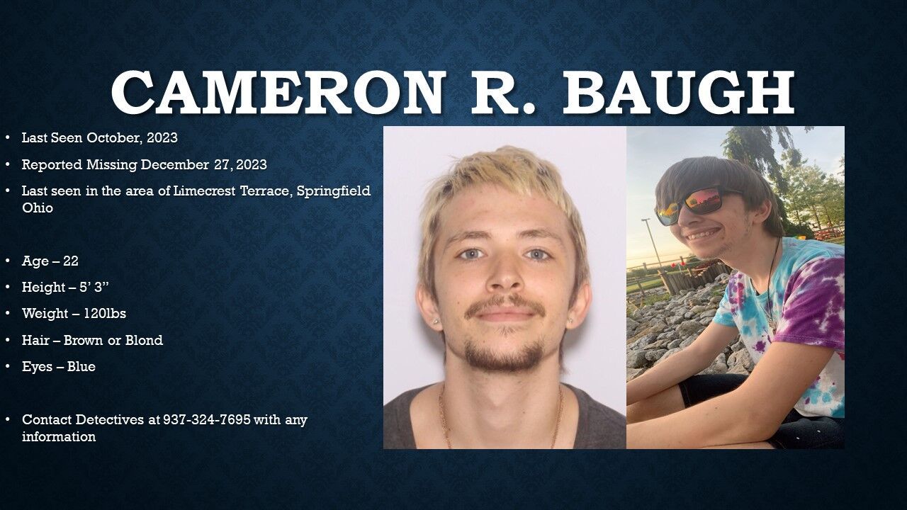 Springfield missing adult: Police ask Ohioans for help finding Cameron ...
