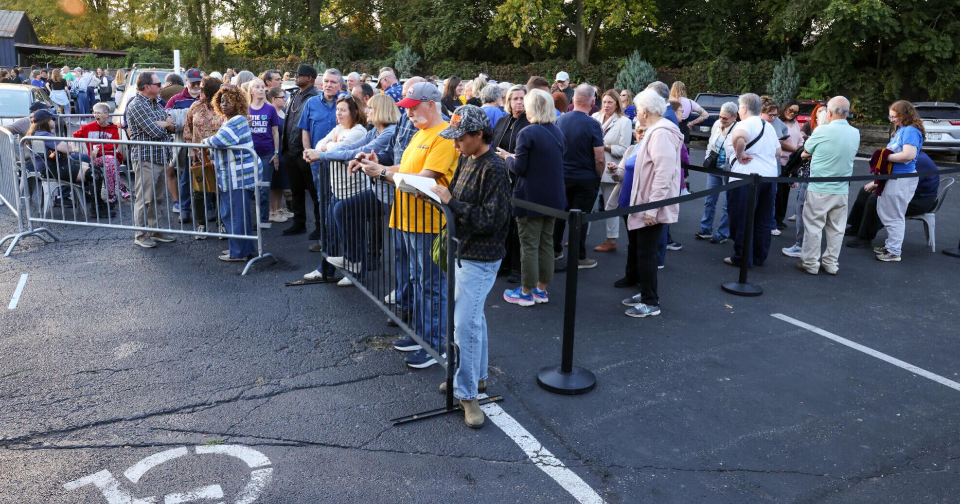 Voters say they want affordability as they line up for Acton , Brown , Legend campaign event