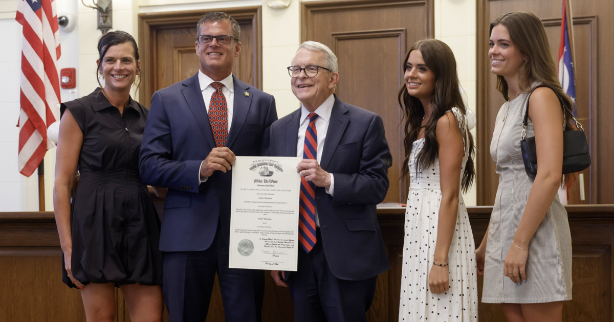 Andy Wilson sworn in as Ohio attorney general at Clark County courthouse