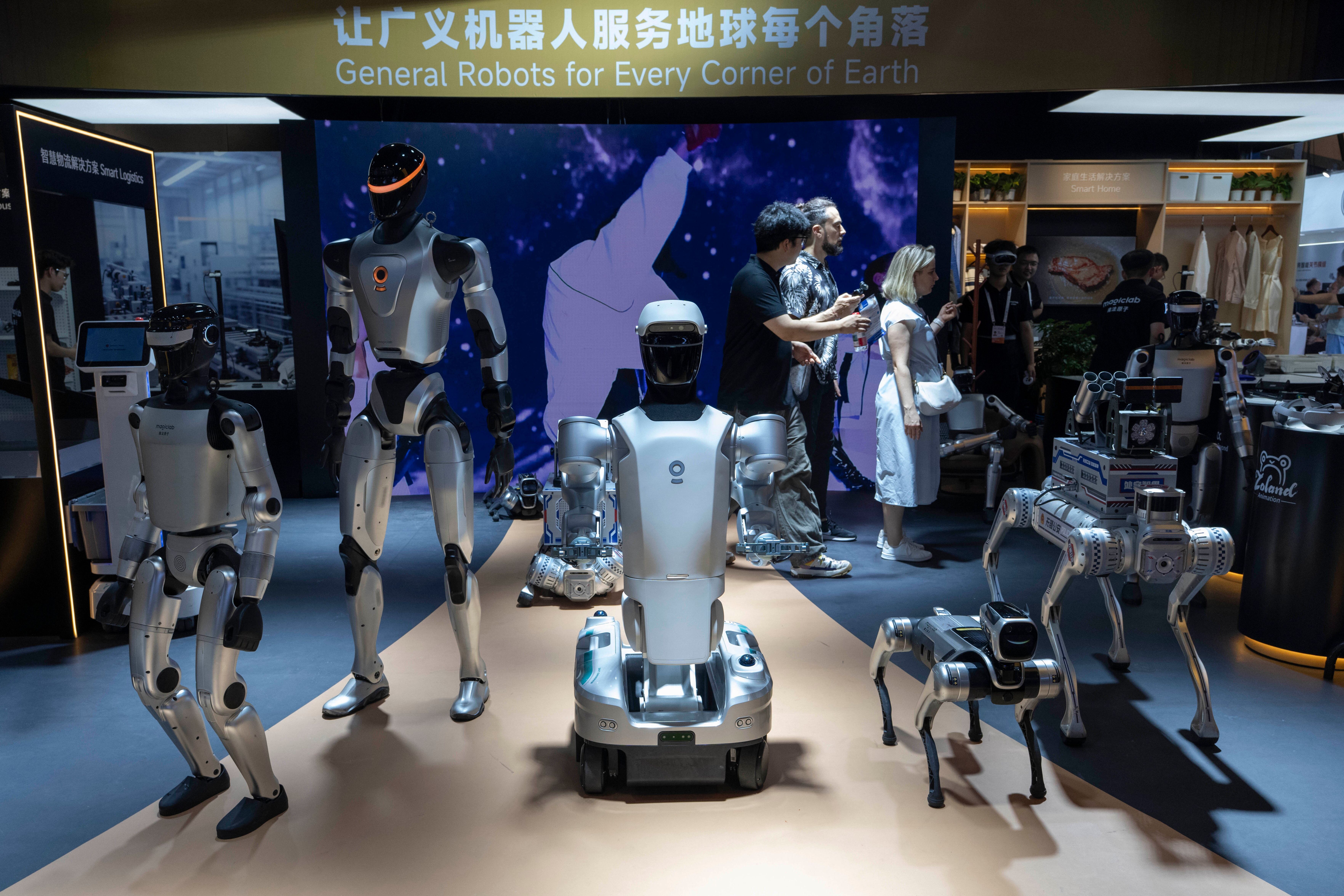 The competition between US and Chinese AI robotics firms