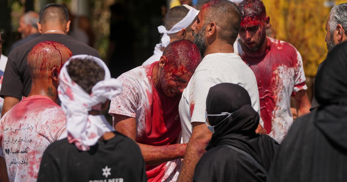 APTOPIX Lebanon Ashoura