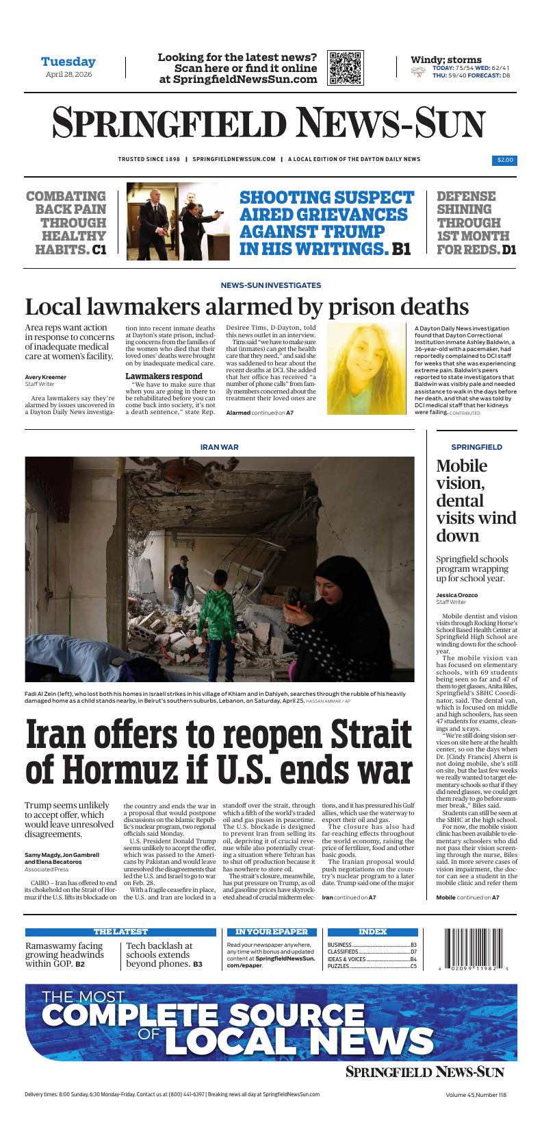 Springfield Paper Copy Page A1 | ePaper | springfieldnewssun.com