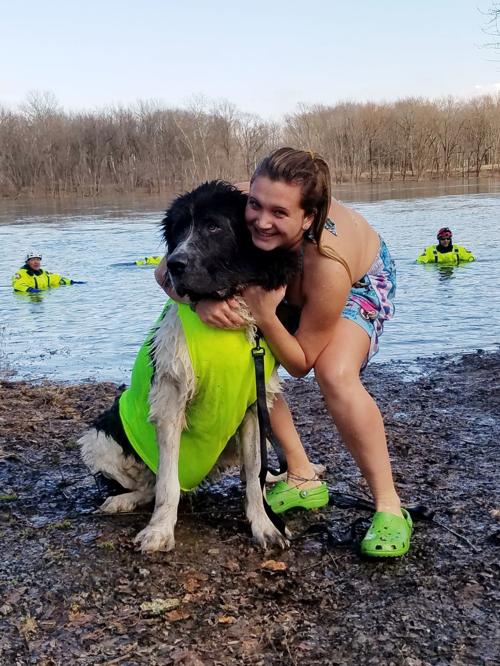 Braving the chilly waters of the Susquehanna
