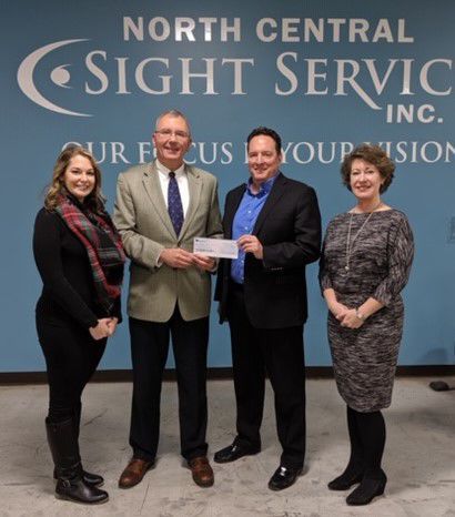 Bank donation assists sight services