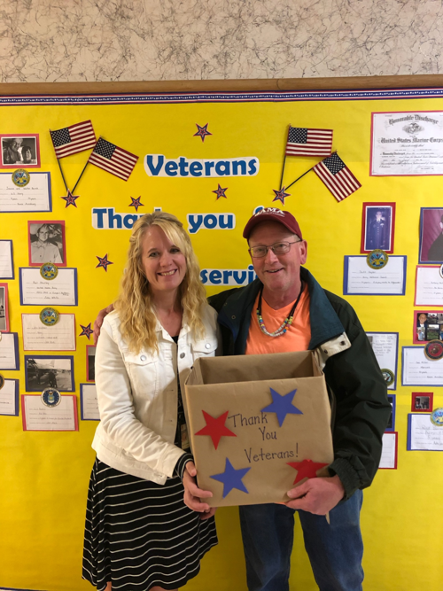 Elementary students honor veterans