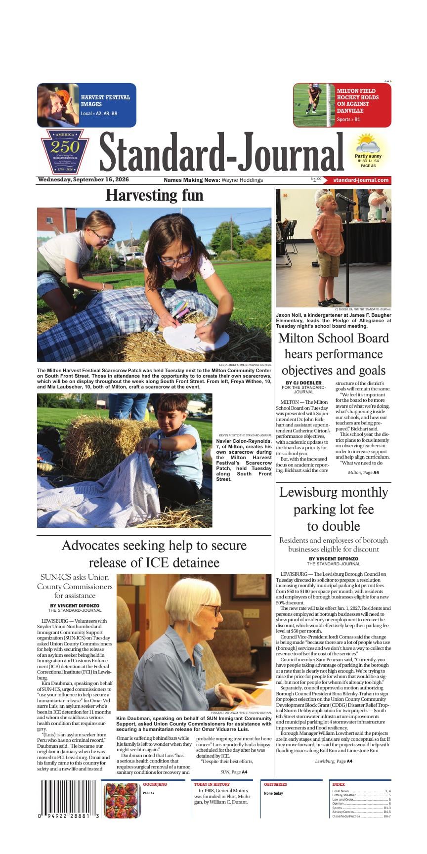 Page A1 | e-Edition | standard-journal.com