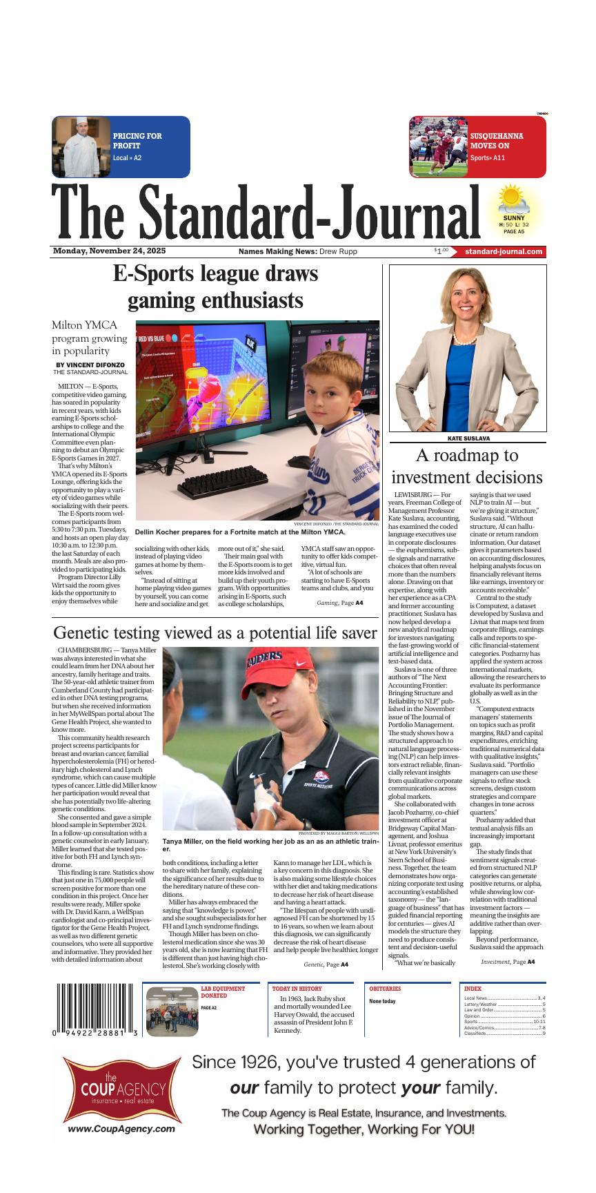 Page A1 | e-Edition | standard-journal.com