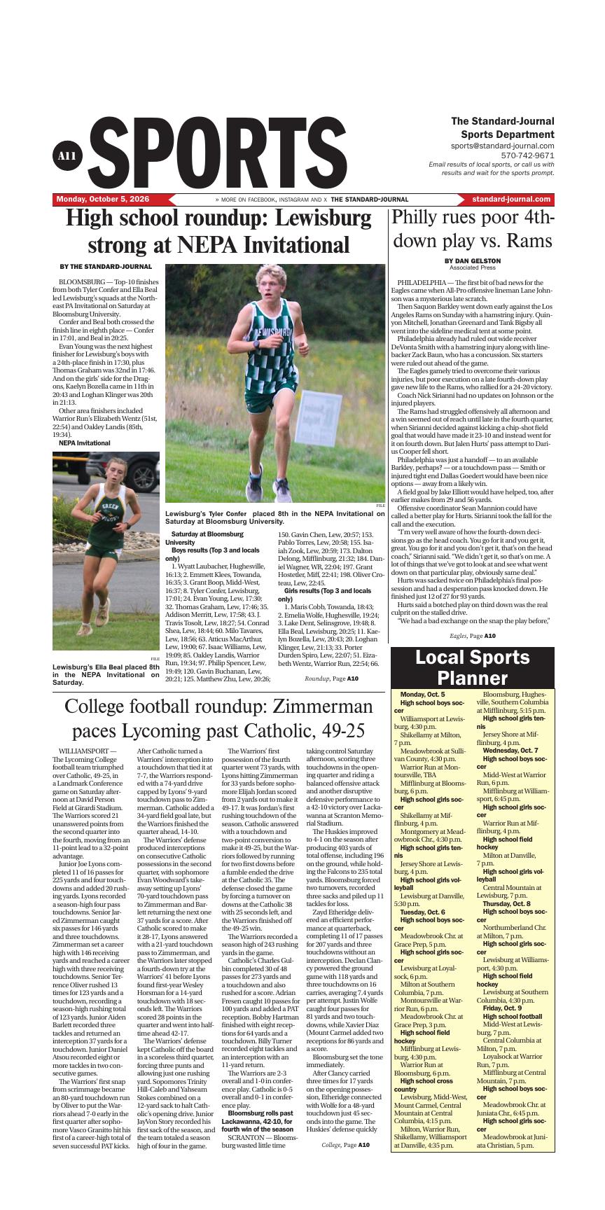 Page A1 | e-Edition | standard-journal.com