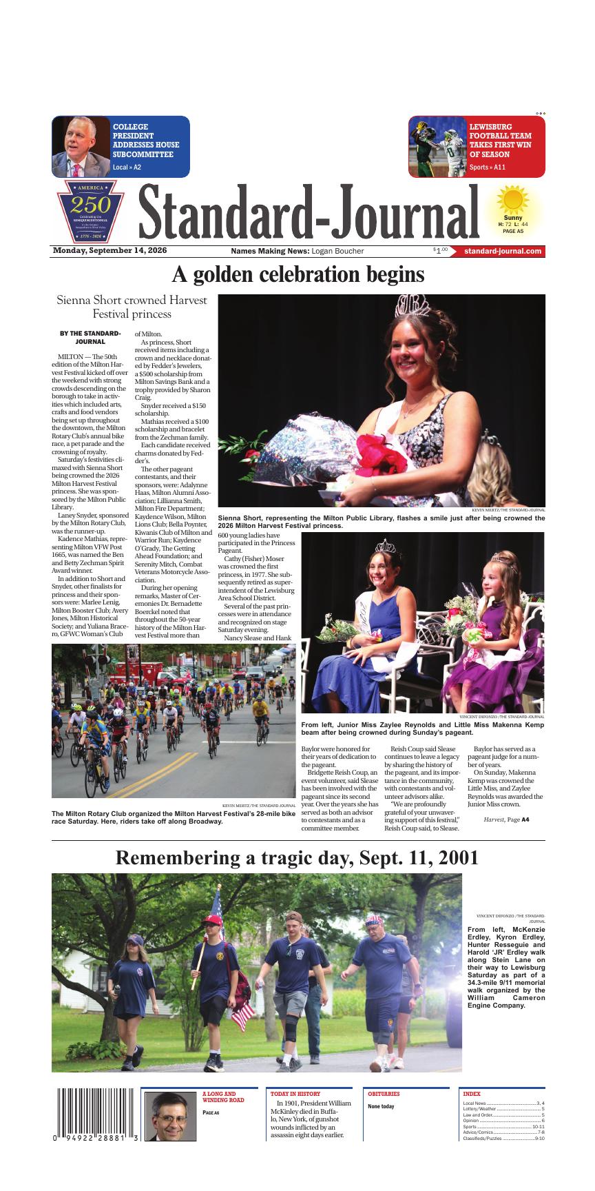 【sorajirooo】STANDARD JOURNAL Page A1 | e-Edition | standard-journal.com