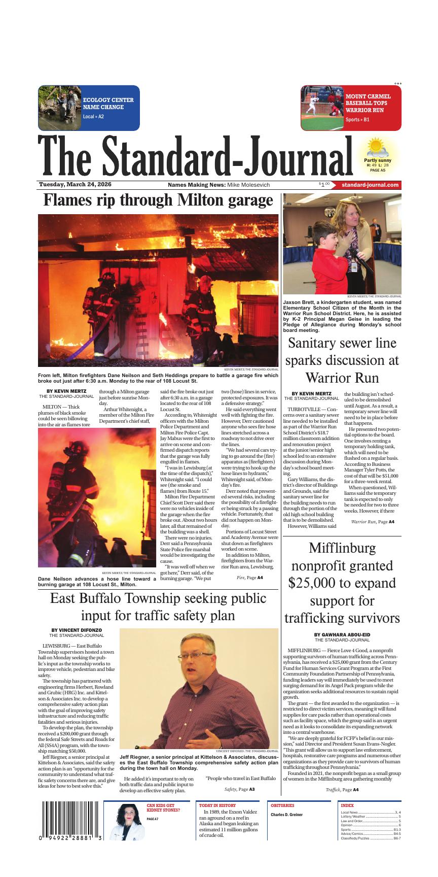 Page A1 | e-Edition | standard-journal.com