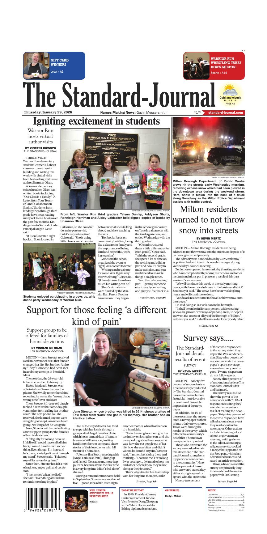 Page A1 | e-Edition | standard-journal.com