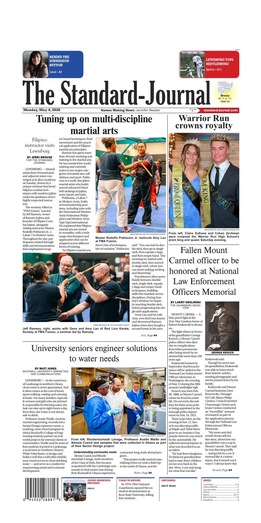 Page A1 | e-Edition | standard-journal.com