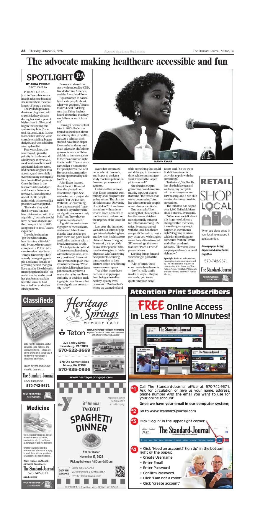 Button Being Clicked Page A8 | e-Edition | standard-journal.com