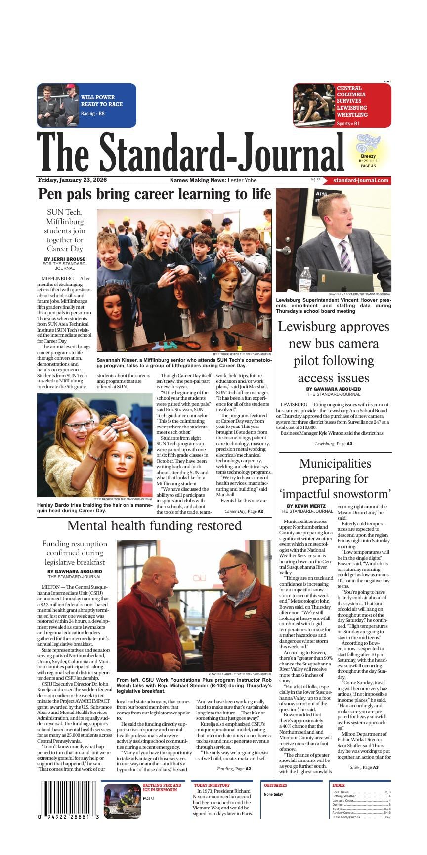 Page A1 | e-Edition | standard-journal.com