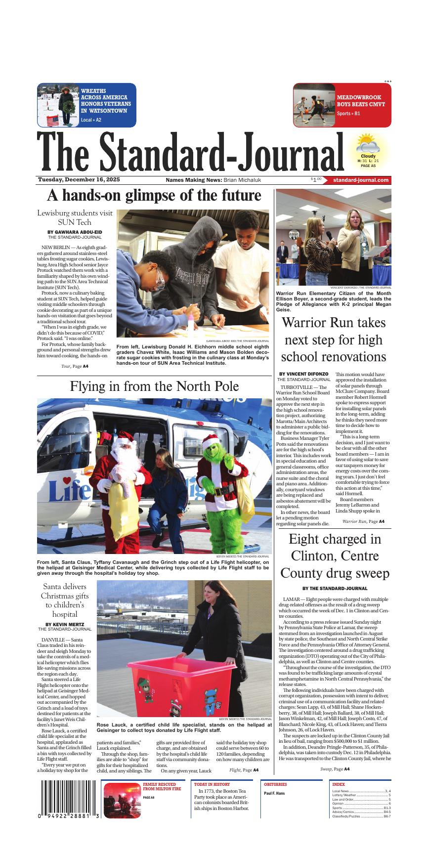 Page A1 | e-Edition | standard-journal.com