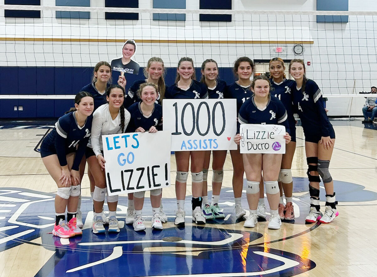 Lizzie Ducro Surpasses 1,000 Career Digs for Saint John’s Volleyball Team