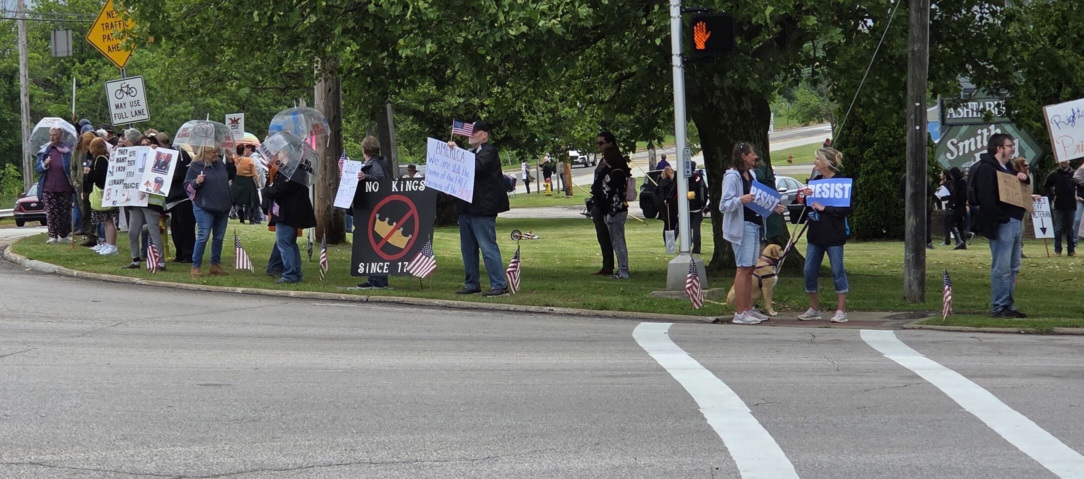 Hundreds gather in Ashtabula for 'No Kings' protest | Local News