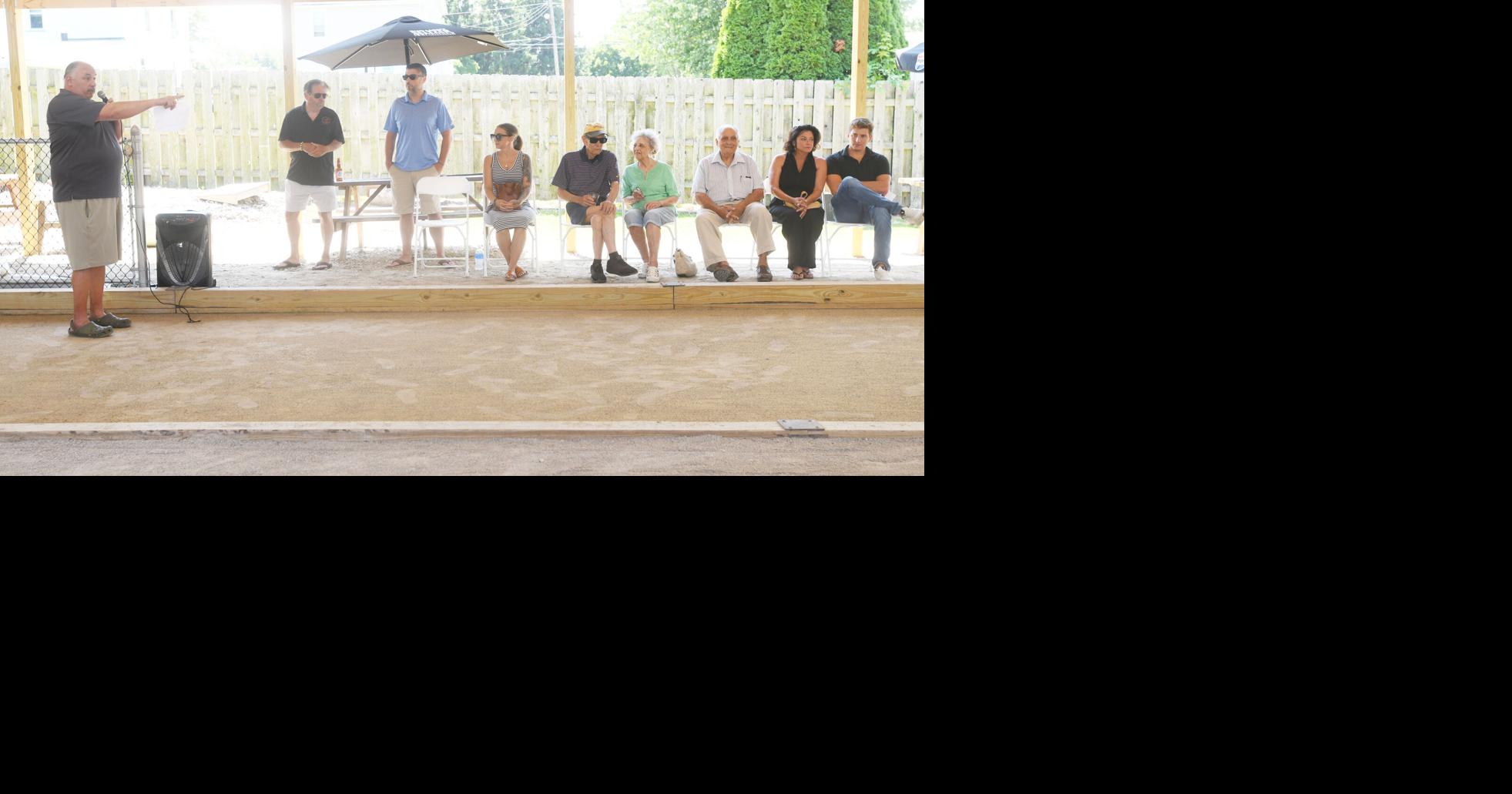 Bocce pavilion dedicated at Sons of Italy