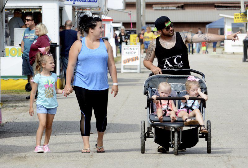Hot and rainy, of course, on the first day of the Ashtabula County Fair