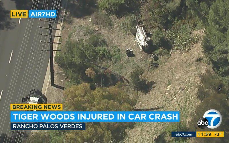 tiger woods car accident california