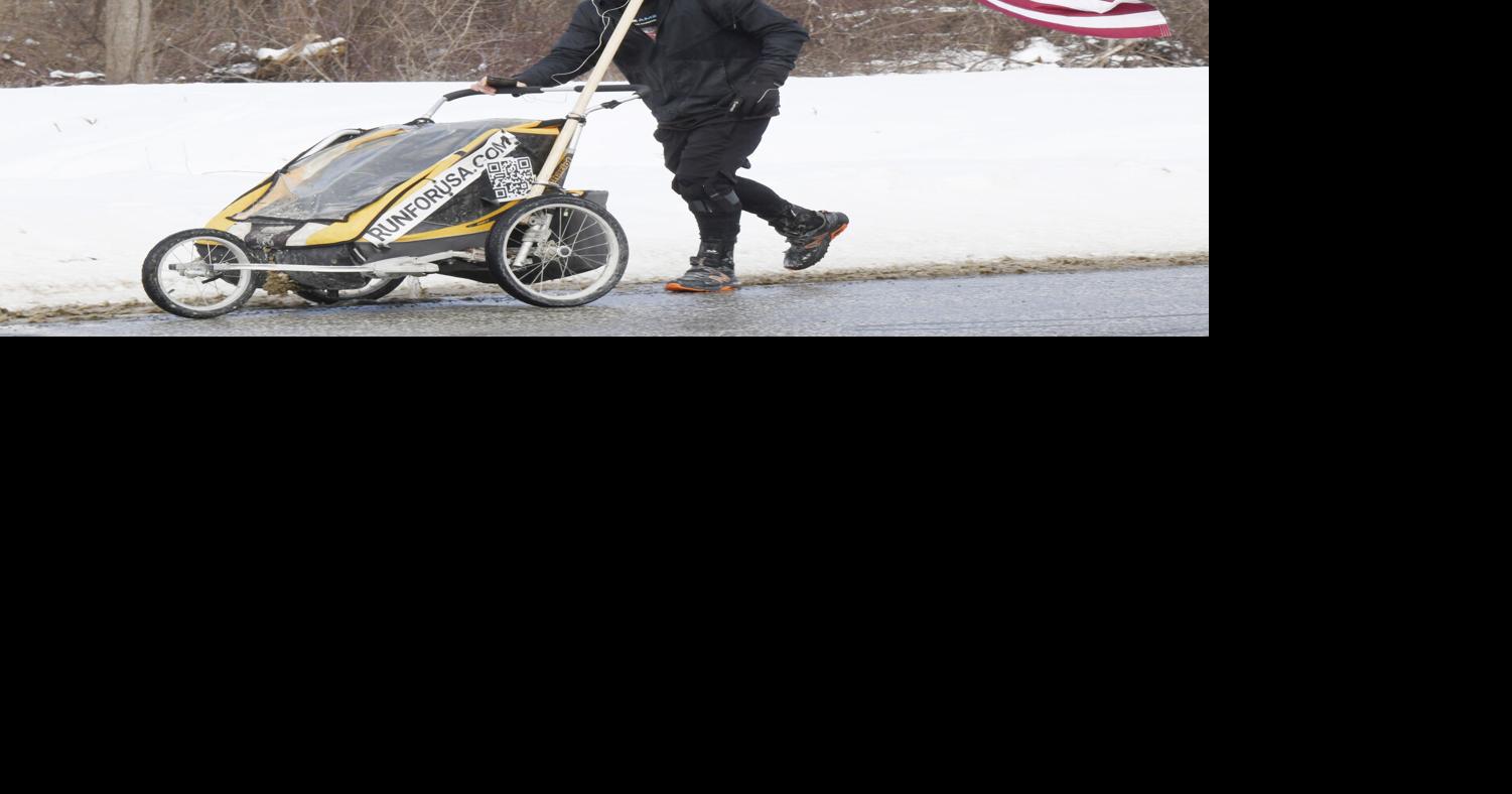 California man braves brutal temperatures to spread message of unity