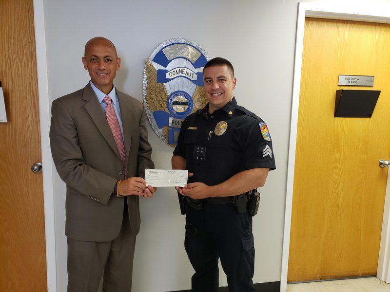 Prosecutor's office donates funds to Conneaut Police Deparment Local