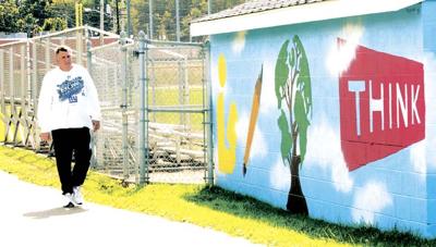 Ashtabula Artist S Murals Brighten Smith Field Dugouts Local News Starbeacon Com