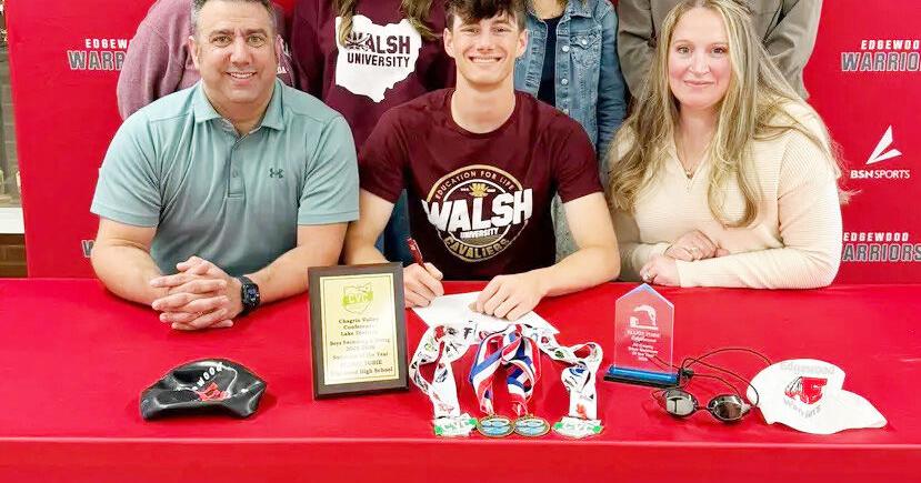 Edgewood's Tobie to attend Walsh for school, swimming