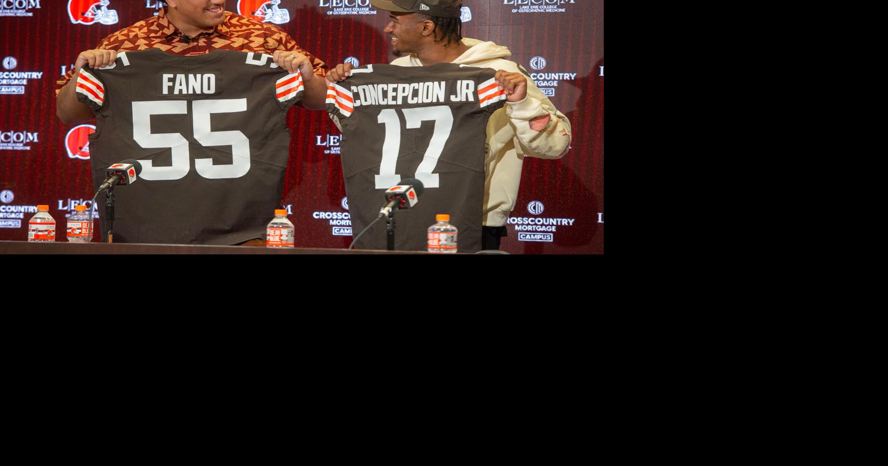 Browns take Utah offensive tackle Fano, Texas A&M wide receiver Concepcion in 1st round