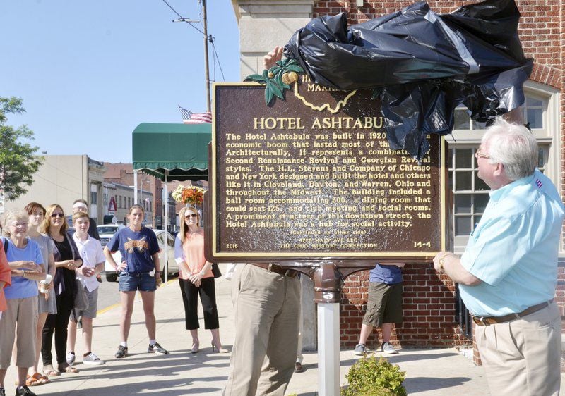 Historical Plaque Unveiled At Former Hotel Ashtabula Local News Historical Plaque Unveiled At Former Hotel Ashtabula