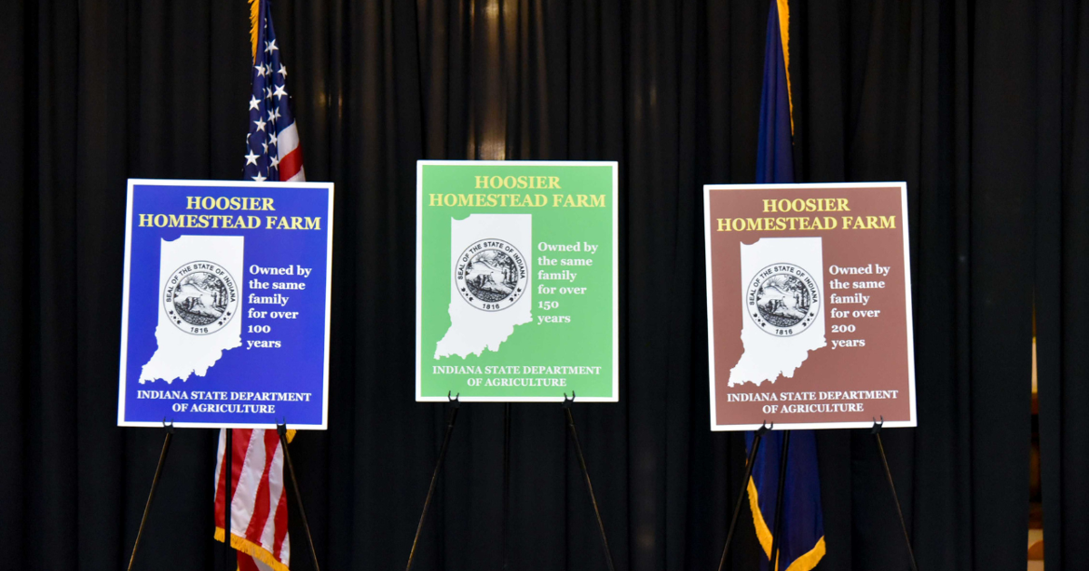 Indiana honors 95 farming families with Hoosier Homestead, Bicentennial awards