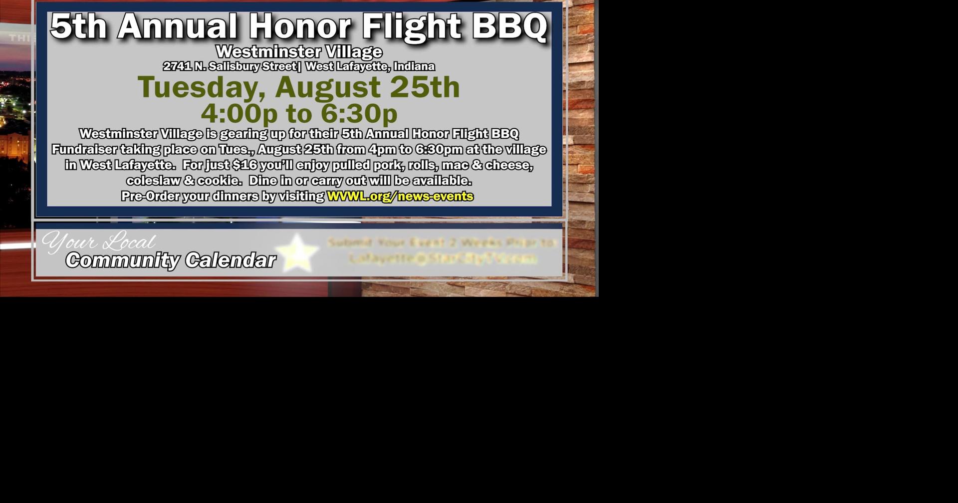 Community Calendar - 5th Annual Honor Flight BBQ Fundraiser | 3rd Annual Community Impact Day